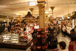 Inside Chelsea Market in New York City.