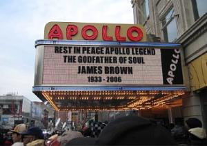 The Apollo Theater in Harlem, New York.