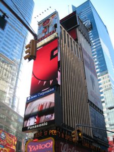 Billboards at Times Square.